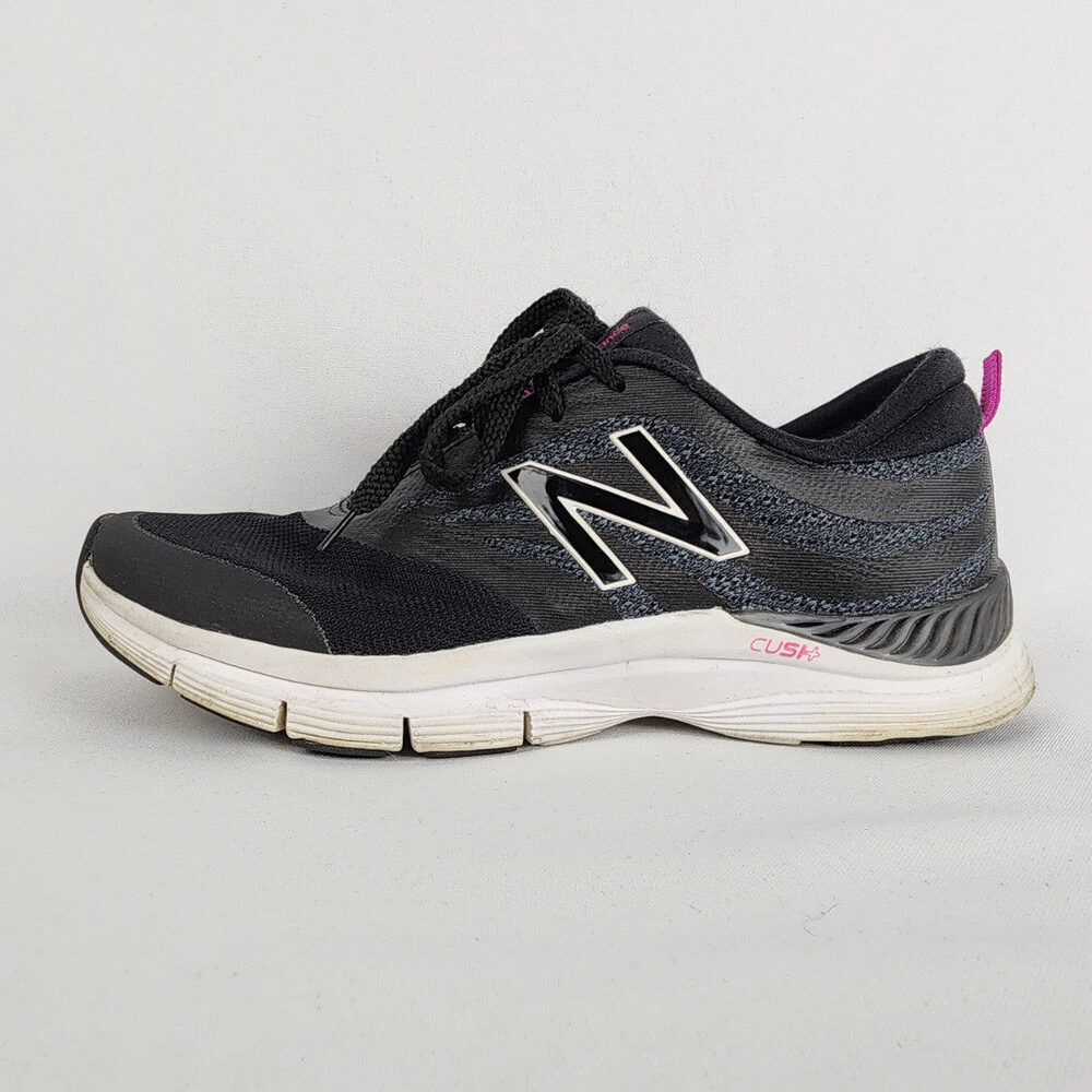 New Balance 713 Black Purple Athletic Running Sneakers Size 7.5